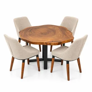 Juego Comedor Rústico 120cm (4 sillas)