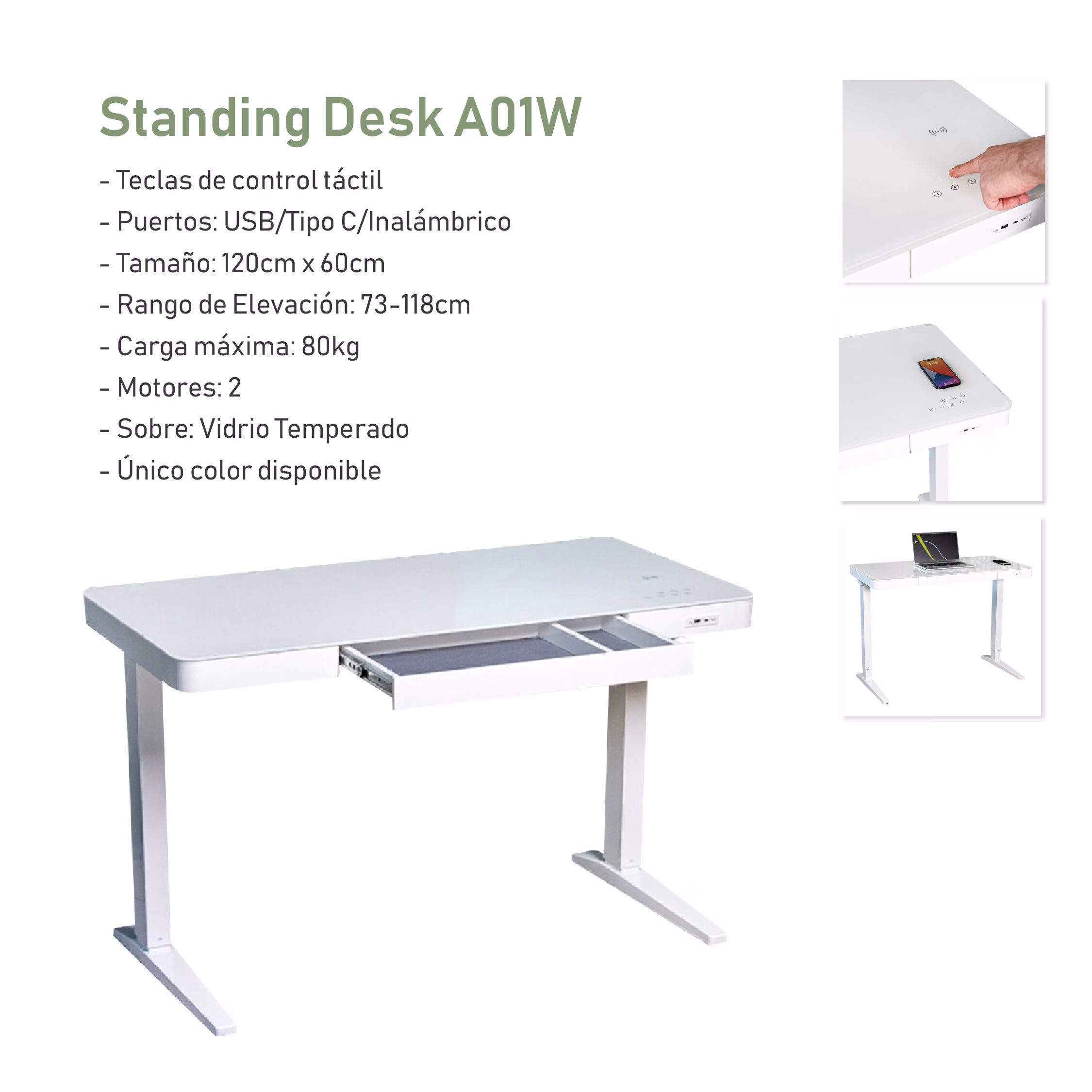 Smart Desk A01W - Imagen 11